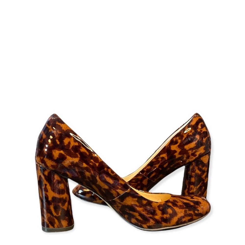 Isola Patent Tortoise 3”Heel Rounded Toe
